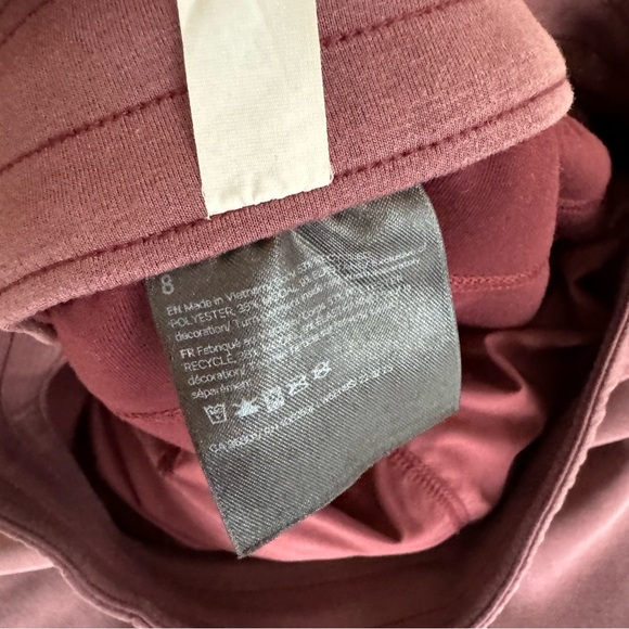 Lululemon 🍋 Brushed Softstreme Split-Hem High-Rise Pant - Red Merlot - Picture 4 of 10